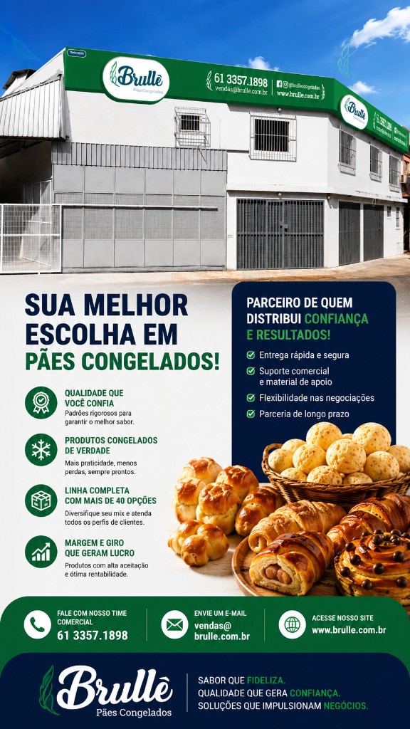 Brullê Pães Congelados — sua melhor escolha em pães congelados